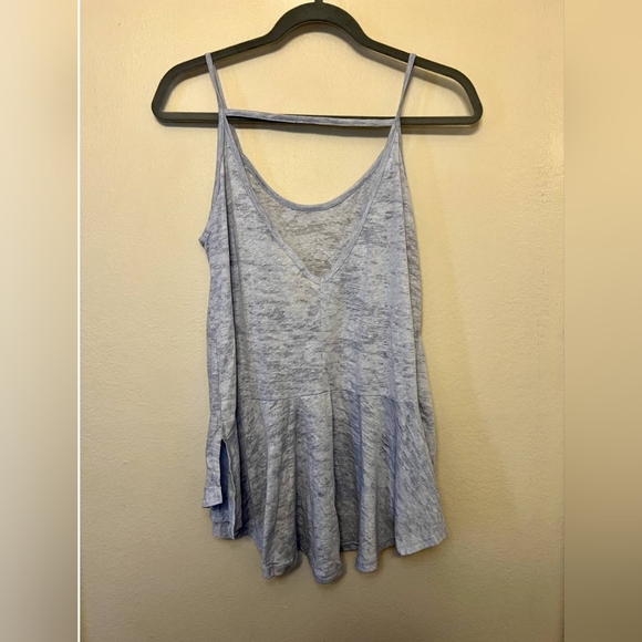EUC🔹️Free People Movement blue burnout tank - Picture 2 of 3